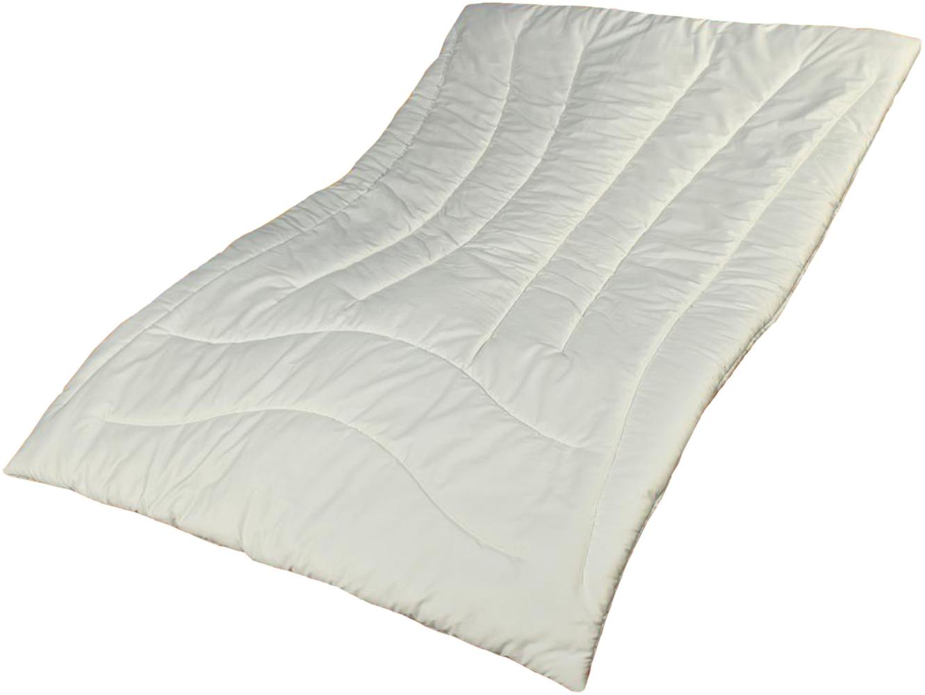 Merino Schafwolle Duo-Warm Steppbett mit Zirbenholz Winter Bettdecke 135x200 cm, 1600g Bild 1