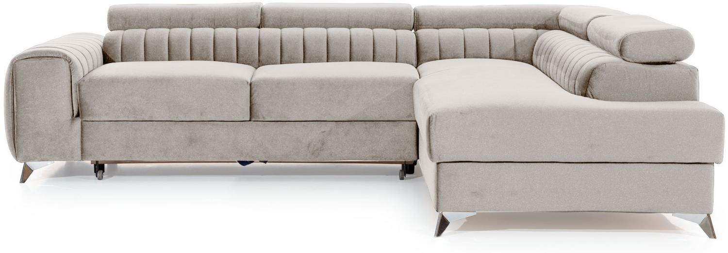 Laurence, Ecksofa, Eckcouch, Beige Bild 1