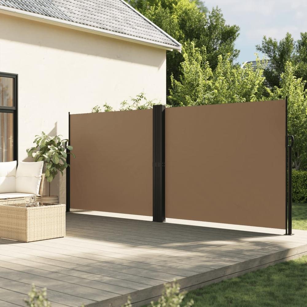 vidaXL Seitenmarkise Ausziehbar Taupe 180x1000 cm 4004754 Bild 1