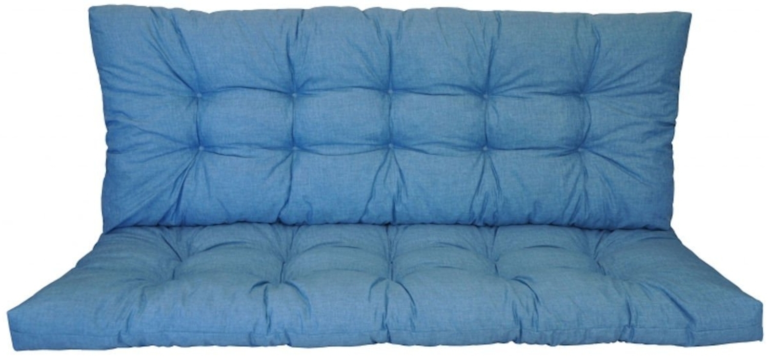 Rattani Sitzkissen Polster Kissen für Hollywoodschaukel 5 Größen türkis Bild 1