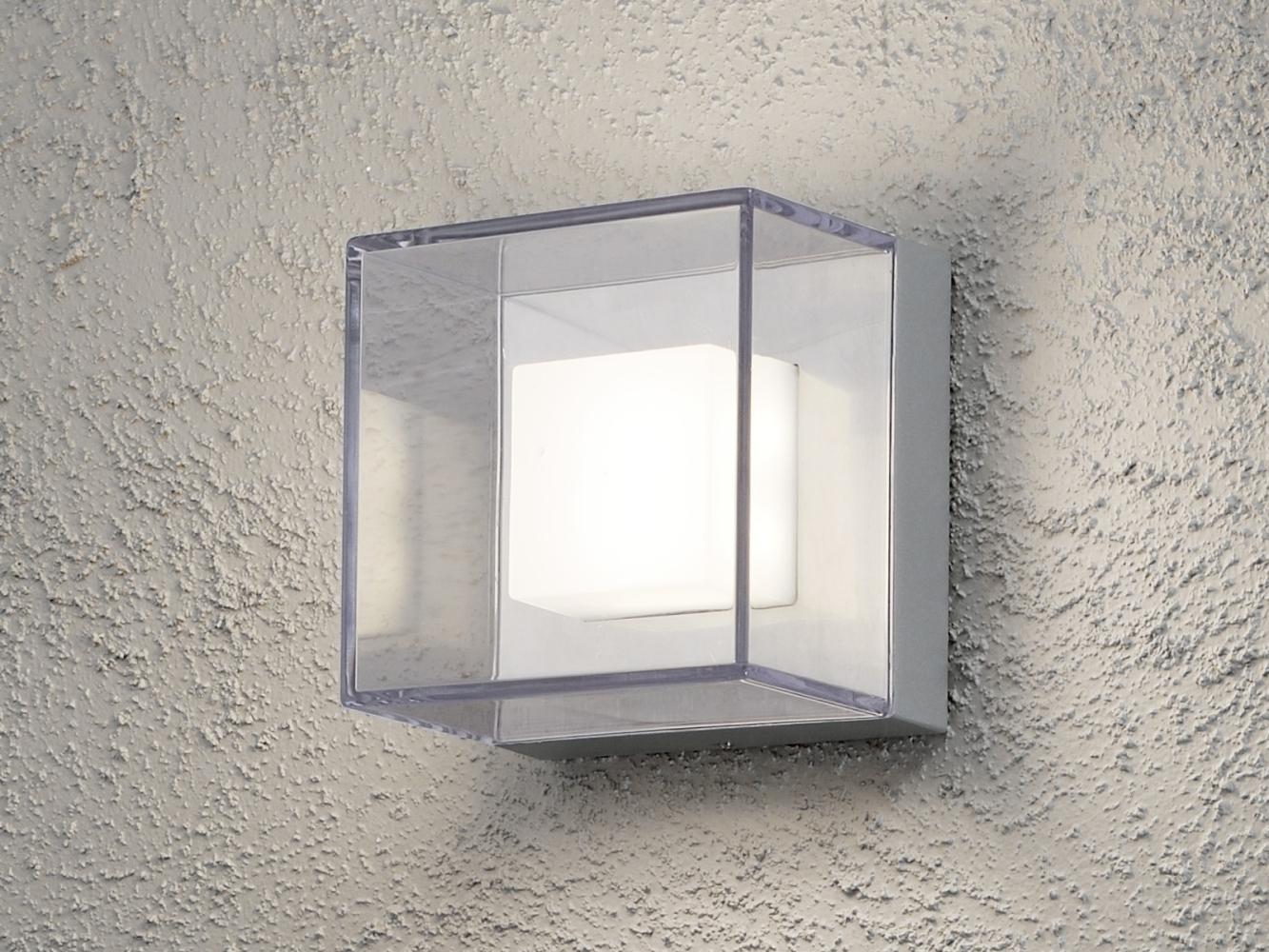 KONSTSMIDE No. 7924-310 Aussenwandleuchte Sanremo LED 3000 K grau 14x14 cm Bild 1