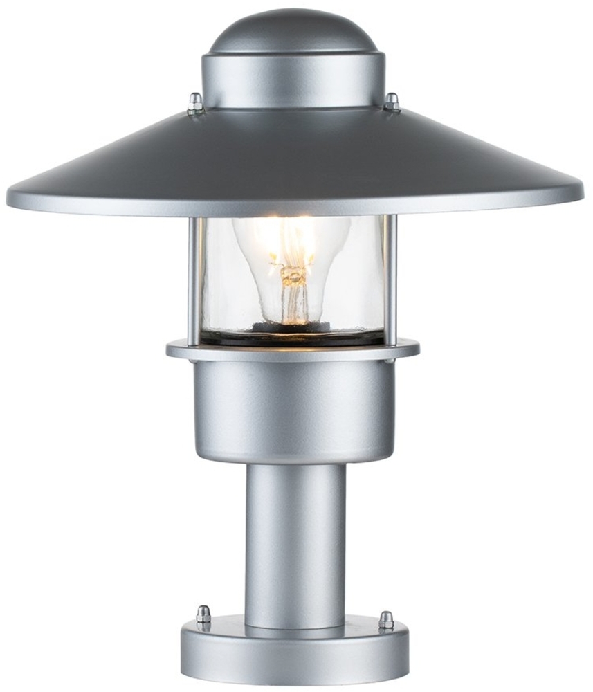 Elstead Lighting Klampenborg Sockelleuchte 1-Light Silber IP44 E27 Bild 1