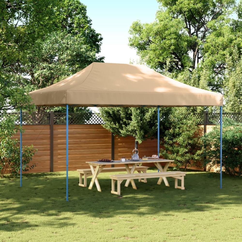 vidaXL Partyzelt Faltbar Pop-Up Beige 440x292x315 cm 4004959 Bild 1