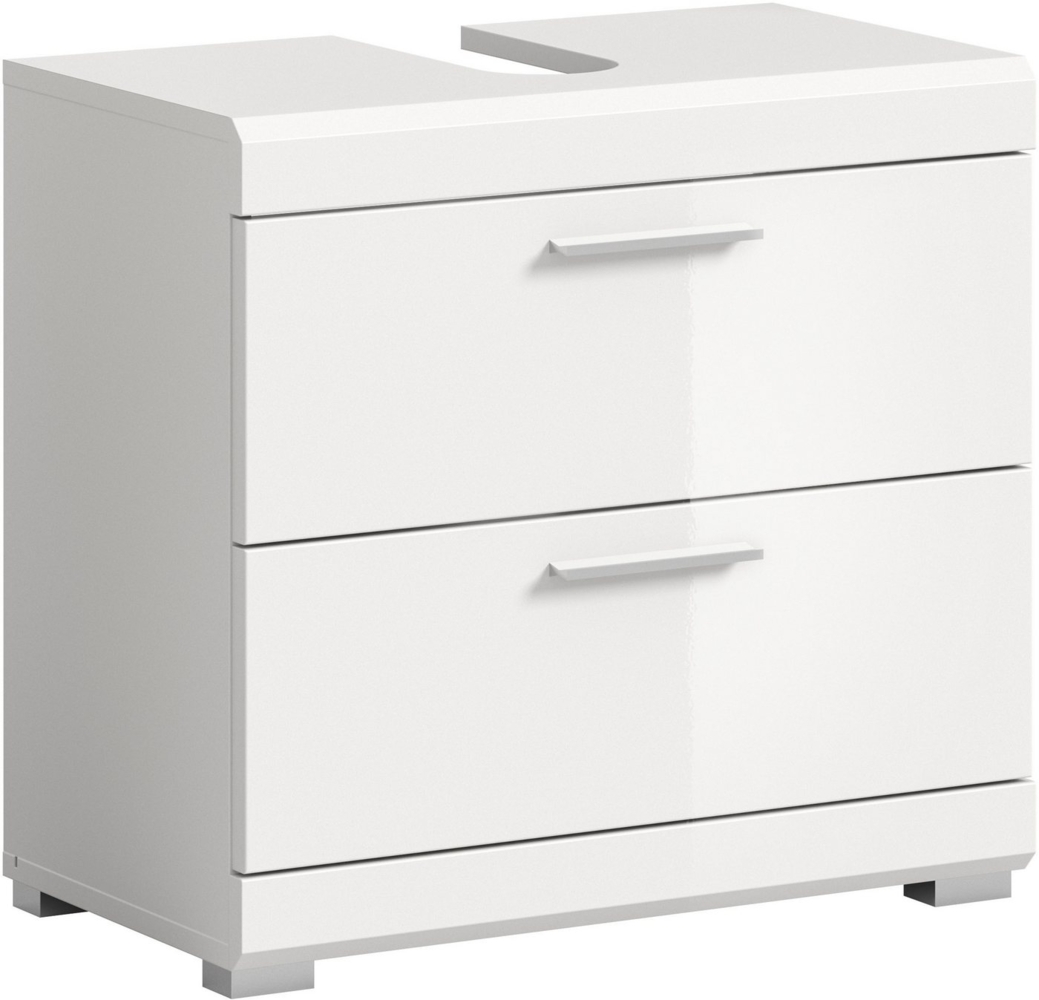 INOSIGN Waschbeckenunterschrank Siena, Breite 60cm, 2 Schubkästen, mit Siphonausschnitt, MDF-Front in verschiedenen Farben erhältlich, Badmöbel, Badschrank, Kommode, Bad Bild 1