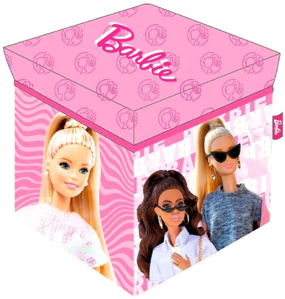 Barbie Praktische Aufbewahrungsbox zusammenklappbar – Perfekte Ordnung für das Kinderzimmer, 30x30x30 cm Bild 1