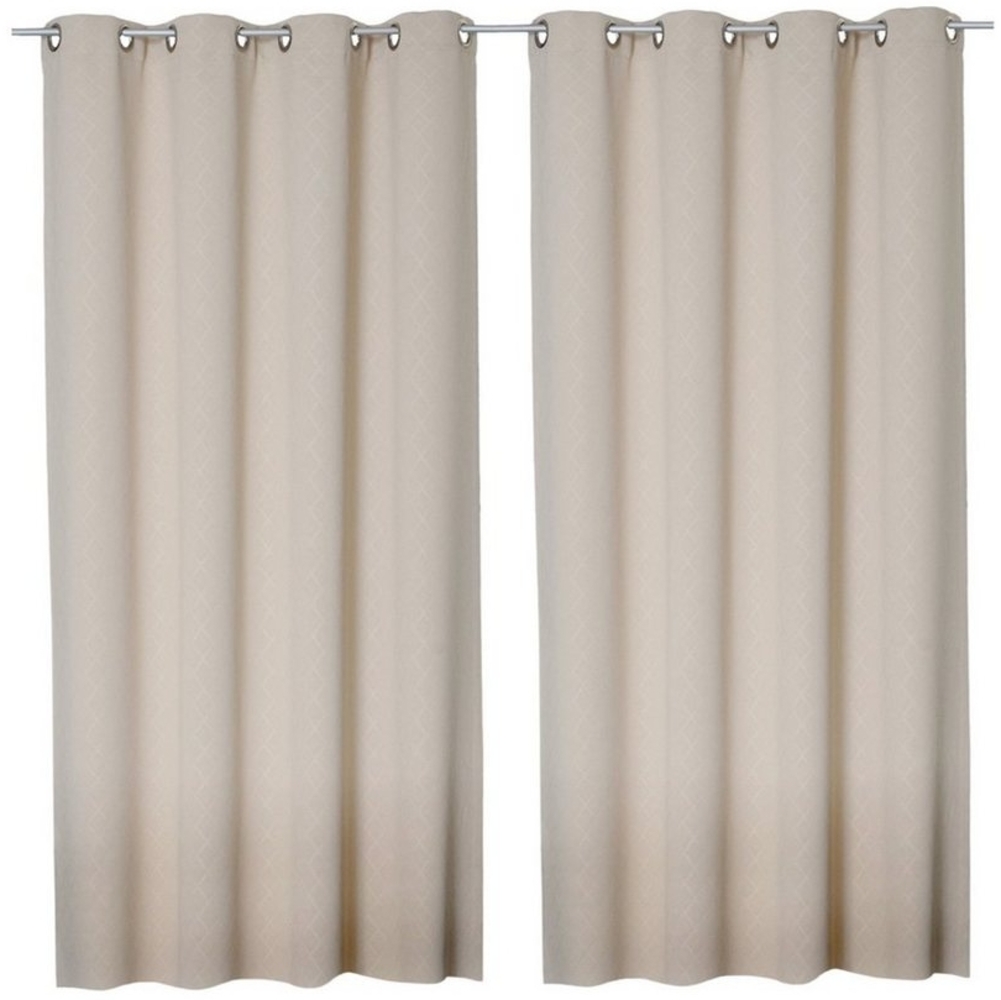 Haus und Deko Verdunkelungsvorhang 2er Set Vorhang Verdunkelung mit Ösen Gardine blickdicht Thermo Effekt (2 St), Ösen, blickdicht, Polyester Bild 1