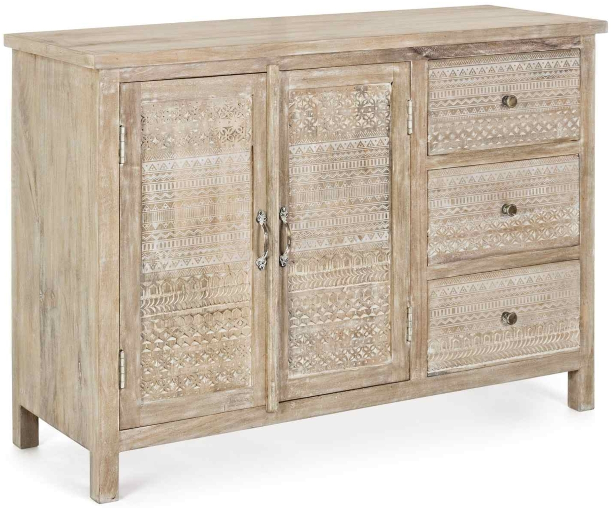 Sideboard Mayra aus Mangoholz, 110 cm Bild 1