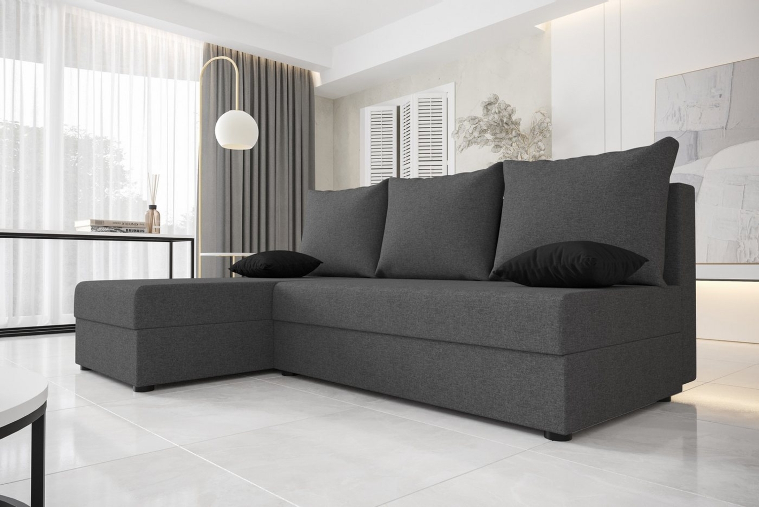 ALTDECOR Ecksofa HEWLI, Couch mit Schlaffunktion, Wohnzimmer - Wohnlandschaft Bild 1