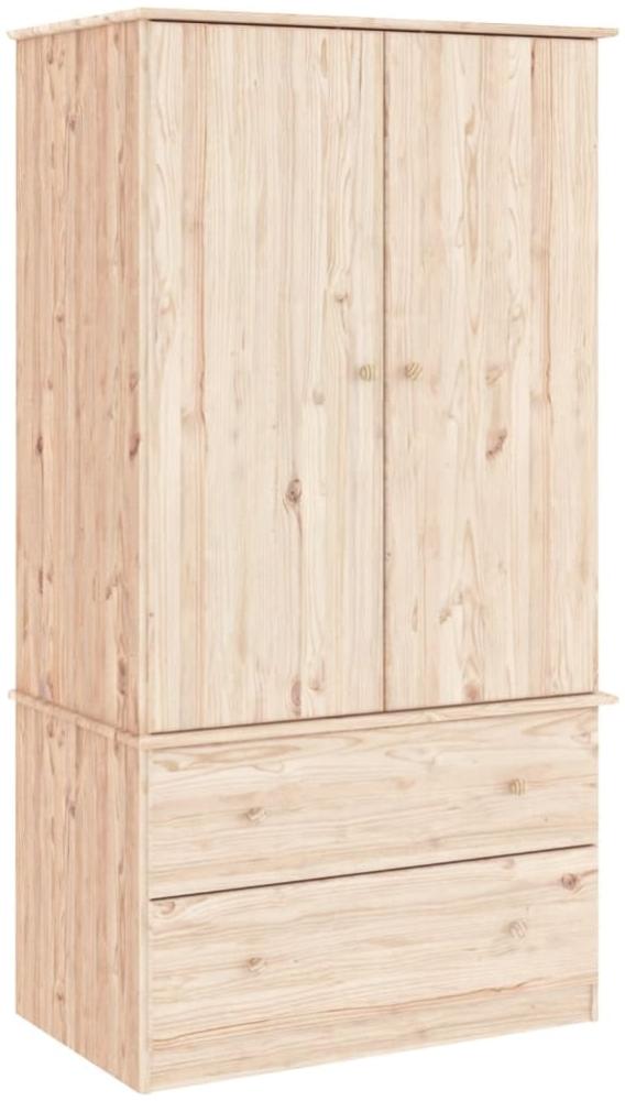 vidaXL Kleiderschrank ALTA 90x55x170 cm Massivholz Kiefer 353929 Bild 1