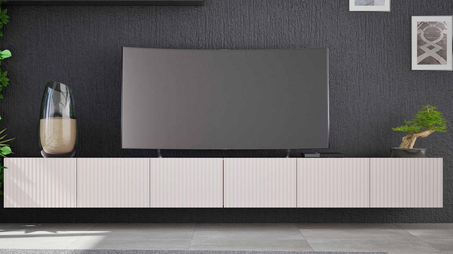 Furnix TV-Schrank Kobby Fernsehschrank hängend 2 x 150 cm Sideboard mit sechs Schränken 2x 150x34x41 cm Bild 1