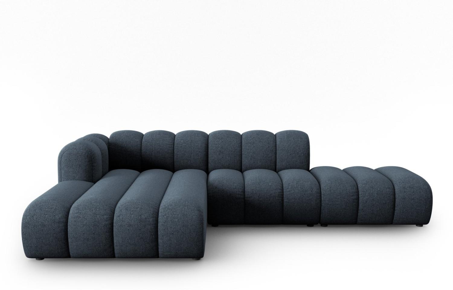 Micadoni Modulares Ecksofa offen Lupine 5-Sitzer Links Chenille Königsblau Bild 1