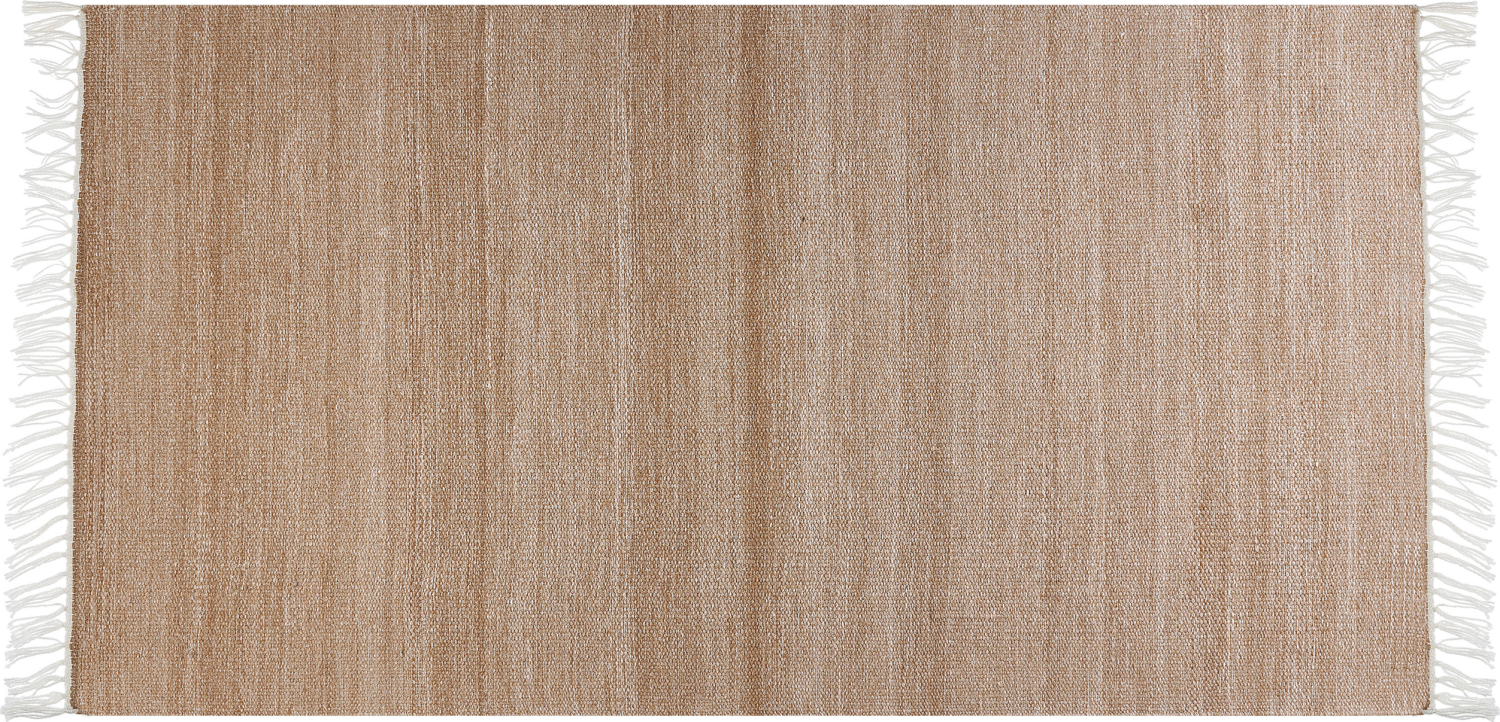 Teppich sandbeige 80 x 150 cm Kurzflor MALHIA Bild 1