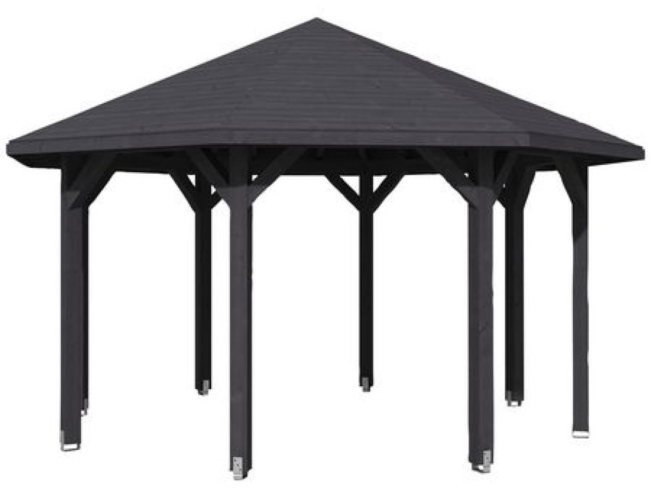 SKANHOLZ Pavillon, Zeltdach, achteckig, BxT: 484x484 cm schiefergrau Gartenpavillon Bild 1