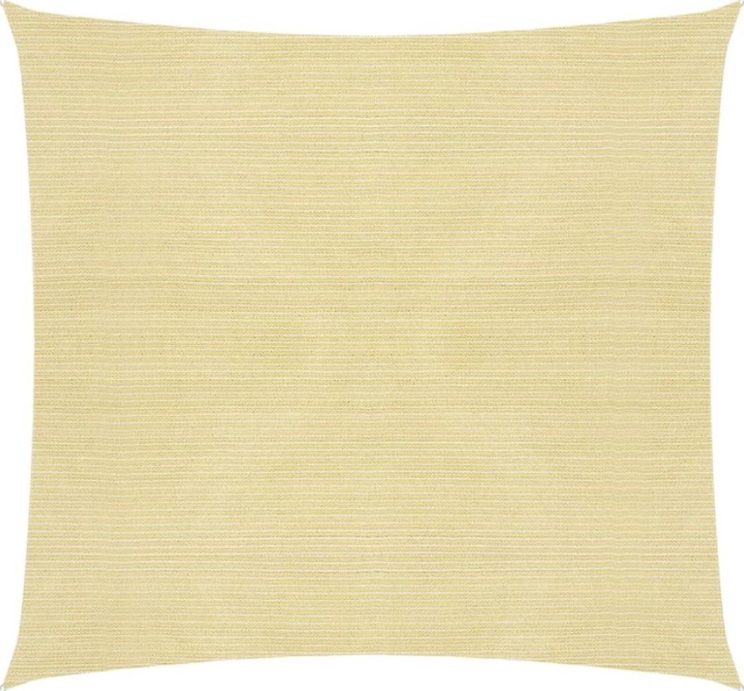 vidaXL Sonnensegel 160 g/m² Beige 6x6 m HDPE Bild 1