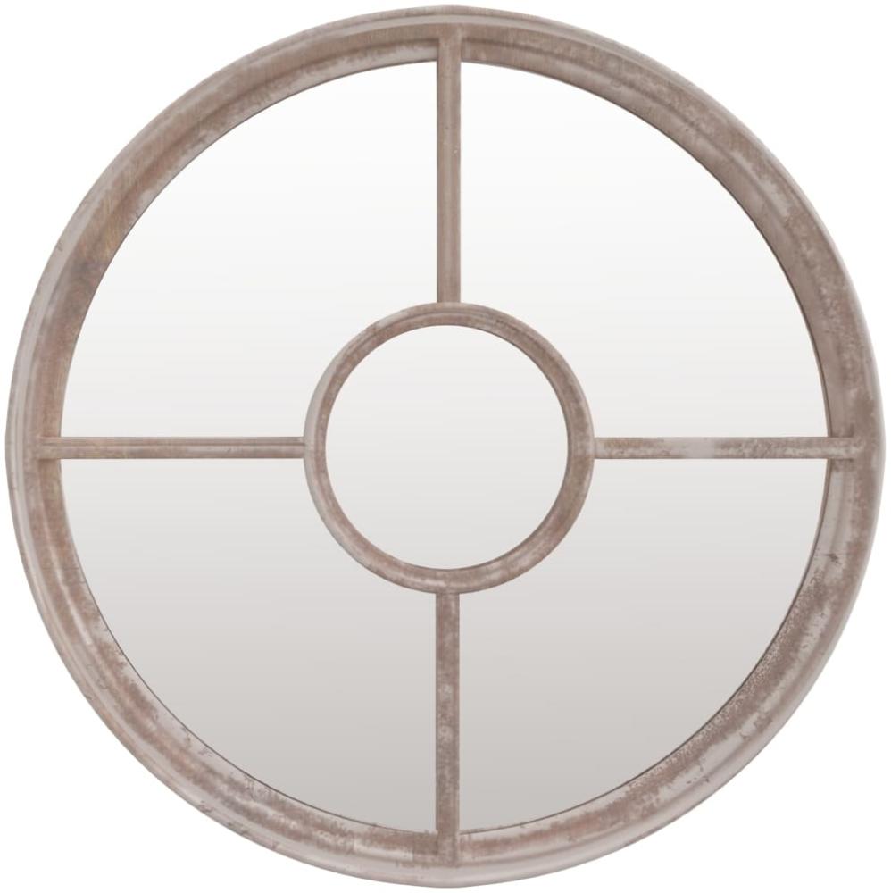 vidaXL Gartenspiegel Sand 60x4 cm Eisen Rund 318359 Bild 1