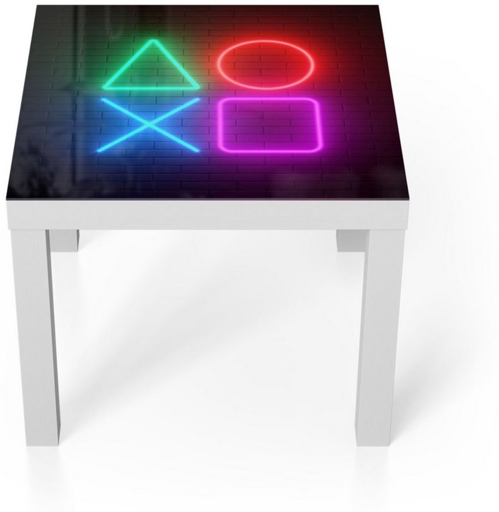 DEQORI Couchtisch 'Playstation Elemente', Glas Beistelltisch Glastisch modern Bild 1