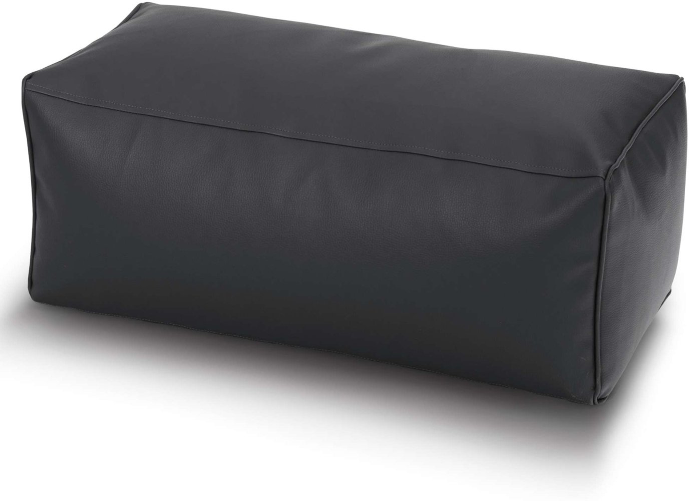 Green Bean® Sitzhocker aus Kunstleder - Pouf mit EPS Perlen Füllung - 70 x 33 x 28 cm - perfekte Ergänzung zum Sitzsack - Dunkelblau Bild 1