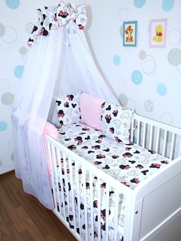 Primawela Babybettwäsche Bettwäsche Bettset MINKY - 6 x Kissen -6t -Nestchen Chiffon Himmel -1 Bild 1