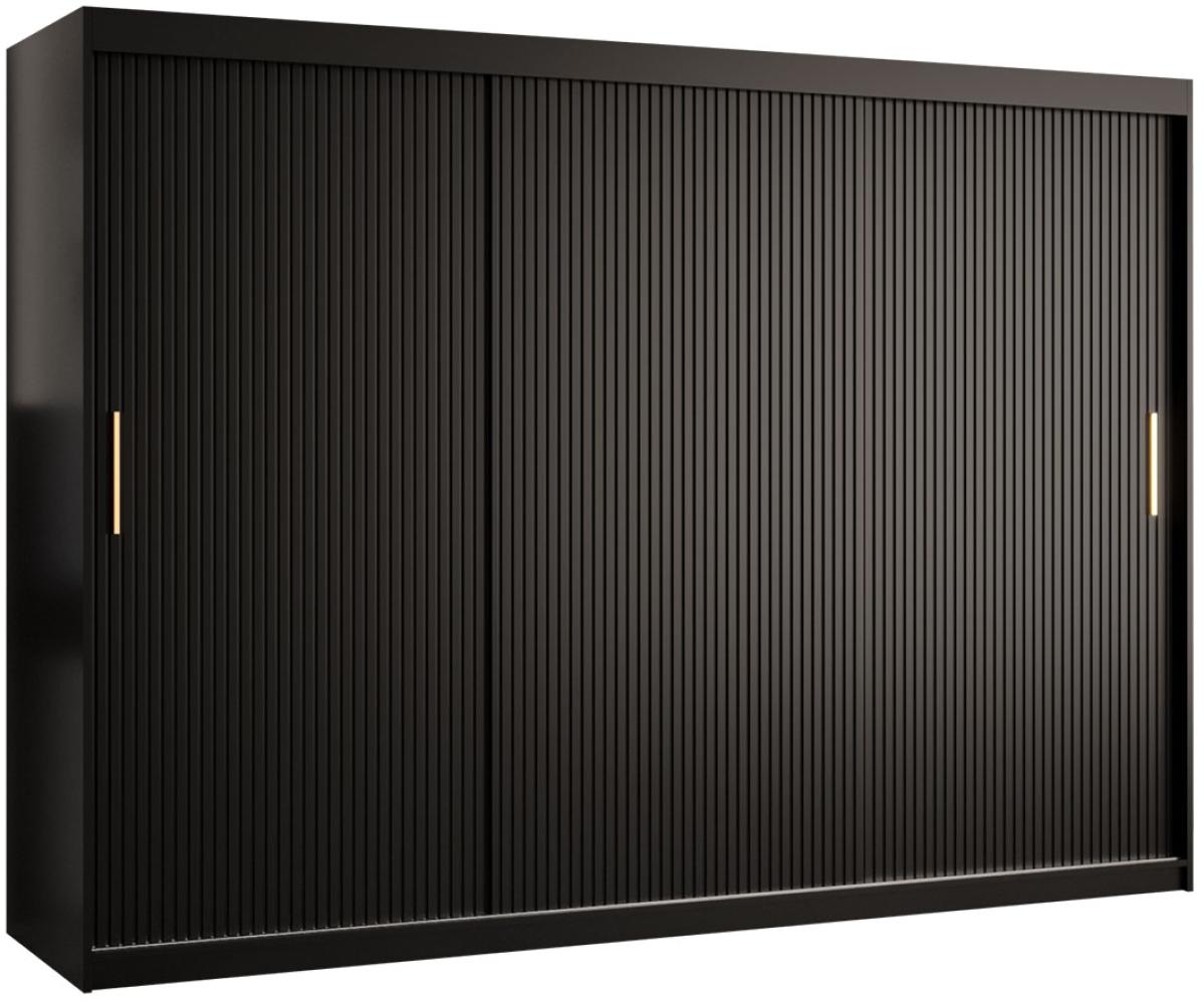 'Kirtan Slim 1' Kleiderschrank, schwarz, 250 cm Bild 1