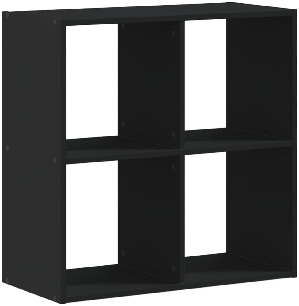 vidaXL Bücherregal Schwarz 68,5x32x68,5 cm Holzwerkstoff 852826 Bild 1