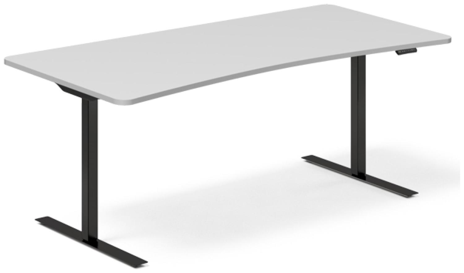 Hebe-/Senktisch DNA Hellgrau 1800x800mm Arch 2 Beine/Schwarz Bild 1