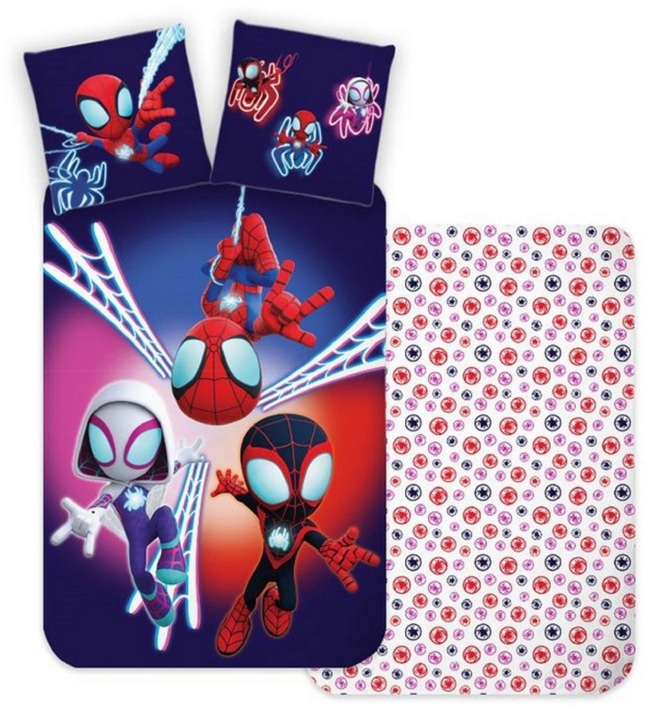 BrandMac Babybettwäsche Spidey Baby Bettwäsche Set 100 x 135 cm 40 x 60 cm Bild 1