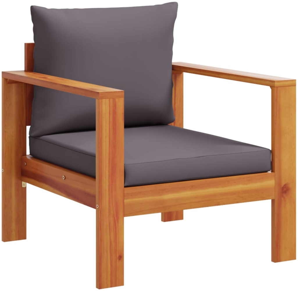 vidaXL Gartensessel mit Kissen Massivholz Akazie 367627 Bild 1