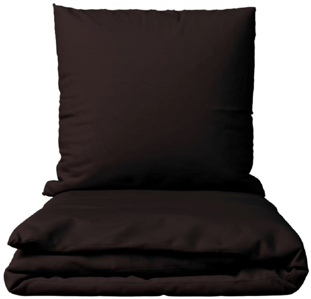 Leonado Vicenti Bettwäsche Baumwolle 135x200, 155x200, 155x220, 200x200, 200x220 oder 240x220, Renforcé, 2 teilig, Einfarbig mit Reißverschluss Bild 1