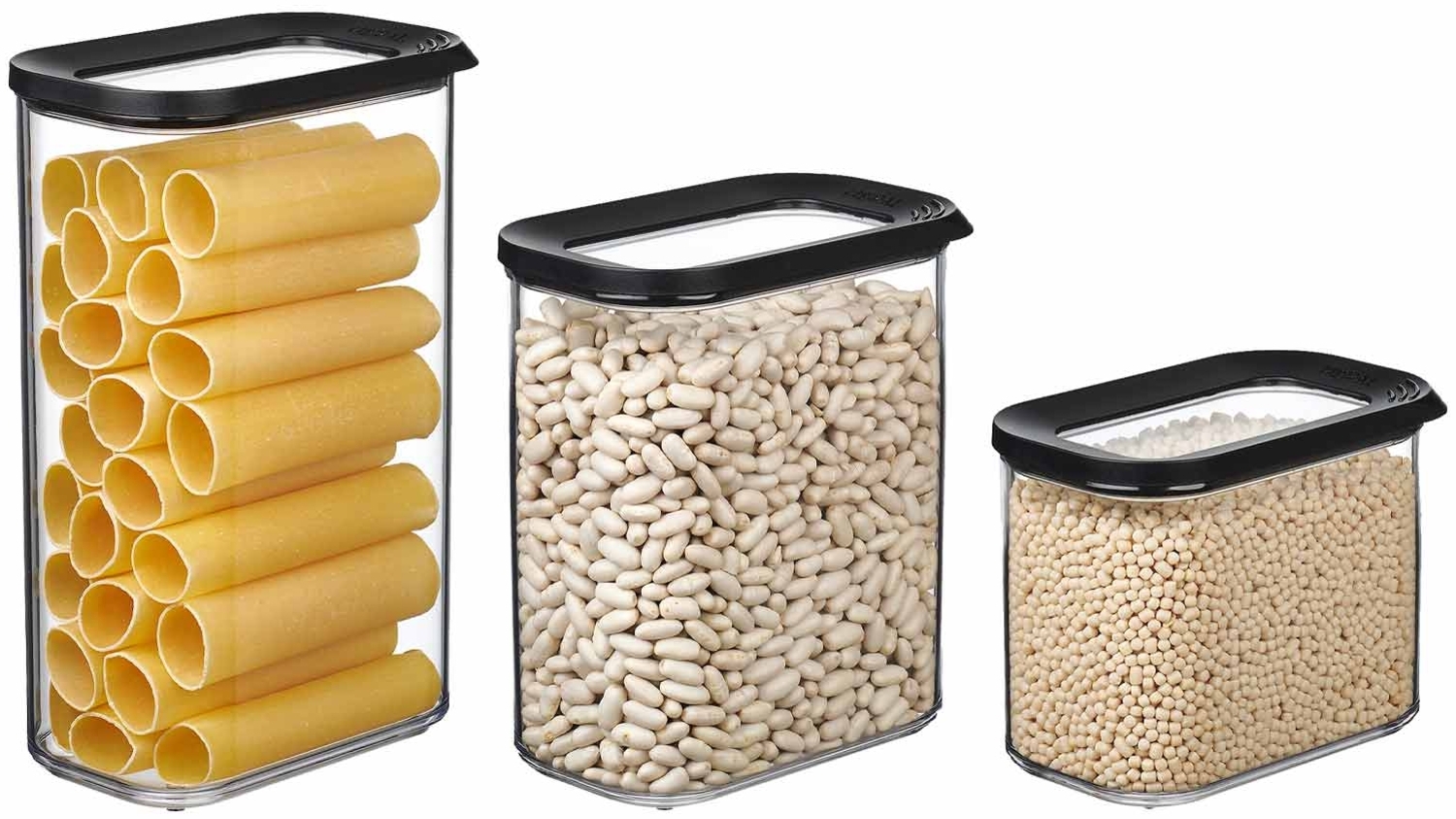 Mepal MODULA Vorratsdosen 3er Set schwarz Bild 1