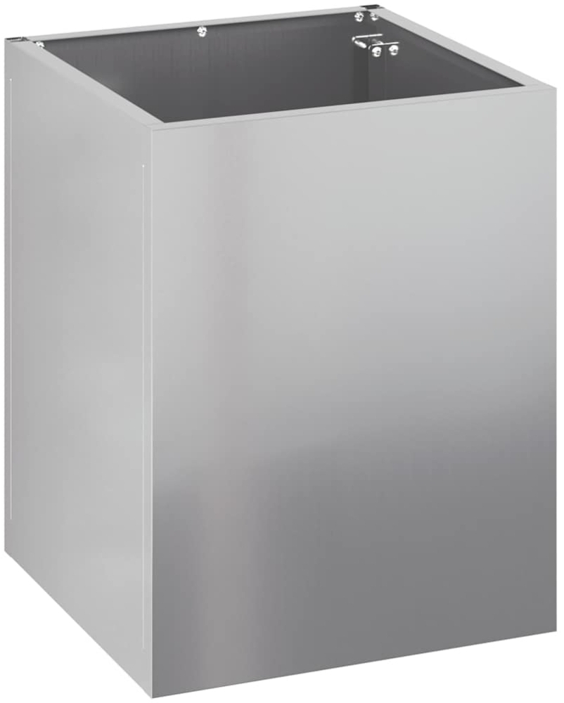 vidaXL Gartenblumentopf Silber Verzinkter Stahl 876348 Bild 1