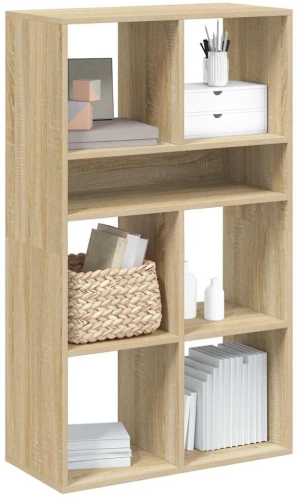 vidaXL Bücherregal Sonoma-Eiche 66x31x112 cm Holzwerkstoff Bild 1