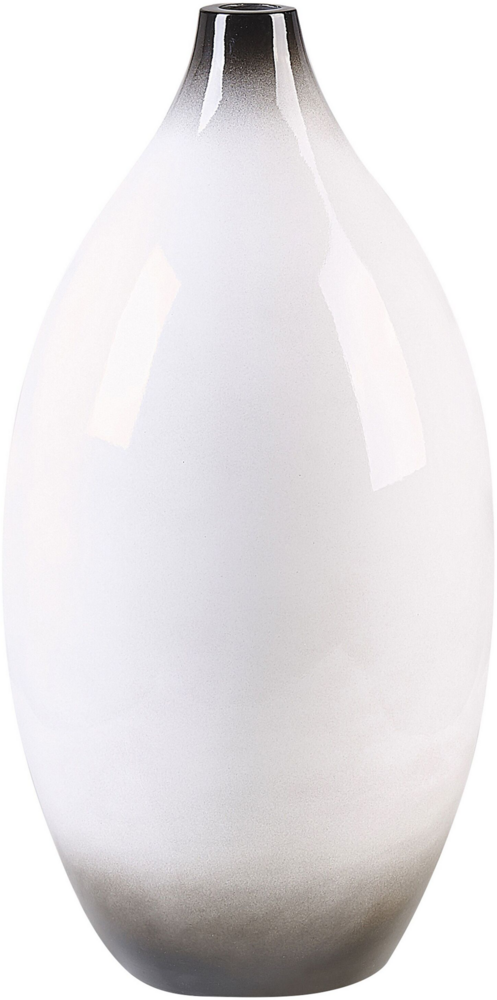 Dekovase BAEZA Keramik 46 cm Weiß Bild 1