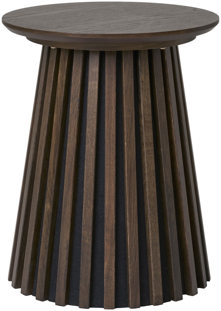 Beistelltisch, Eichenfurnier, geräuchert, ø40x50 cm Bild 1