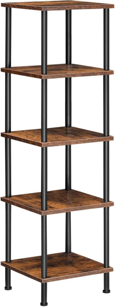 HOOBRO Regal 5 Ebenen schmales Eckregal Industrial Lagerregal Büroregal Bild 1