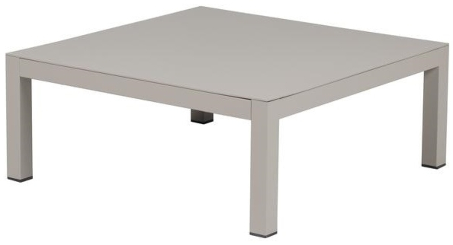 Beistelltisch Domino aus Aluminium, Taupe, 70x70 cm Bild 1