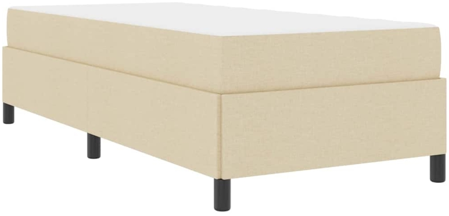 vidaXL Boxspringbett Creme 100 x 200 cm Stoff 3398841 Bild 1