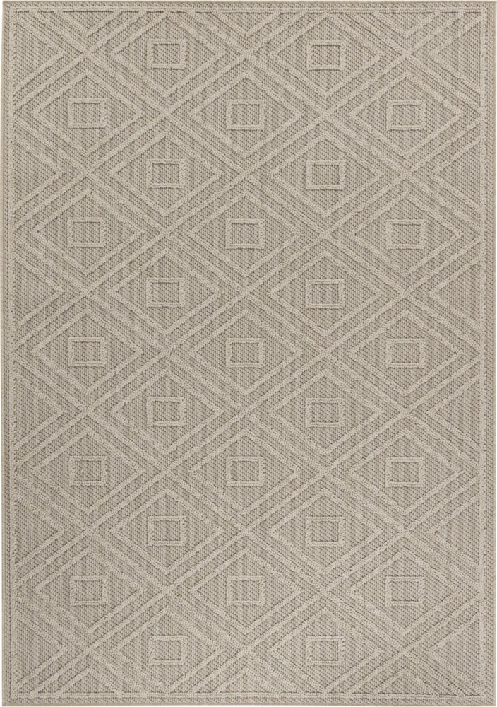 Outdoor Teppich Piero rechteckig - 120x170 cm - Beige Bild 1