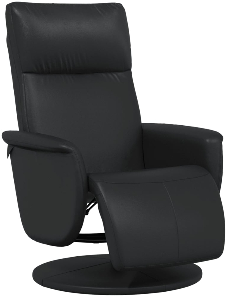 vidaXL Relaxsessel mit Fußteil Schwarz Kunstleder 356549 Bild 1