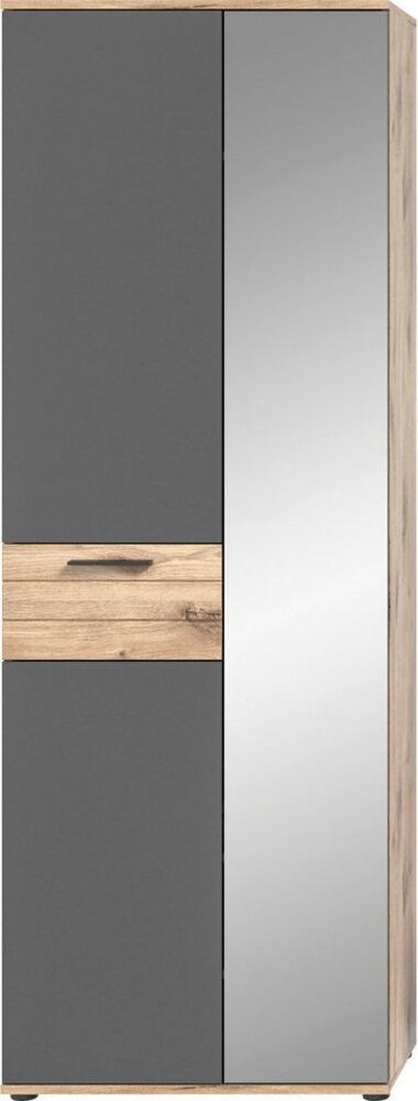 INOSIGN Garderobenschrank Riga, Höhe 200 cm, 2 Türen, 4 Einlegeböden, 1 Kleiderstange mit Softclose, Kleiderstange ausziehbar,universal einsetzbarer Schrank Bild 1