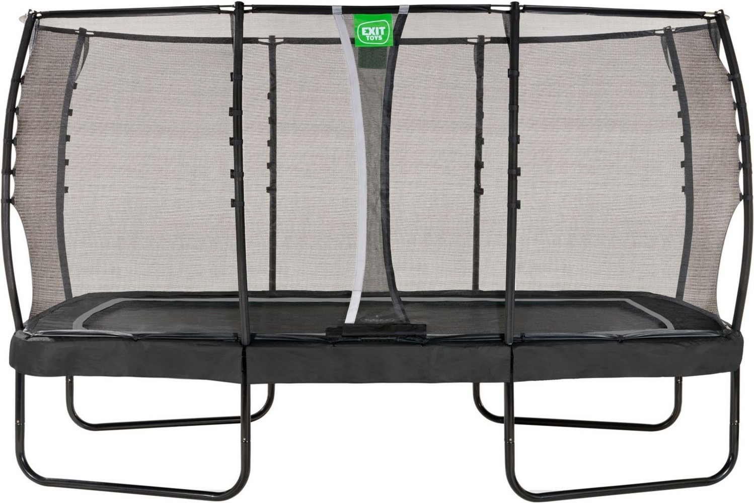 EXIT Trampolin Allure Premium rechteckig 244x427 cm Schwarz mit Premium Sicherheitsnetz Bild 1
