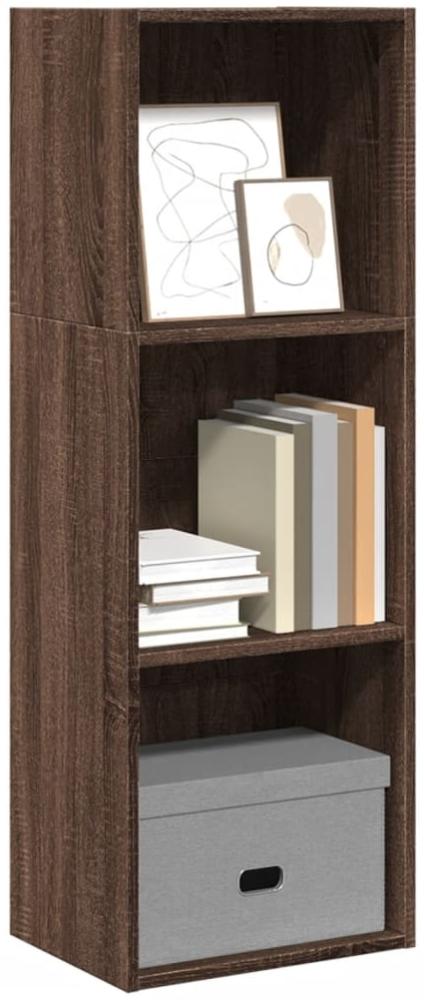 vidaXL Bücherregal Braun Eichen-Optik 40x30x114 cm Holzwerkstoff 857873 Bild 1