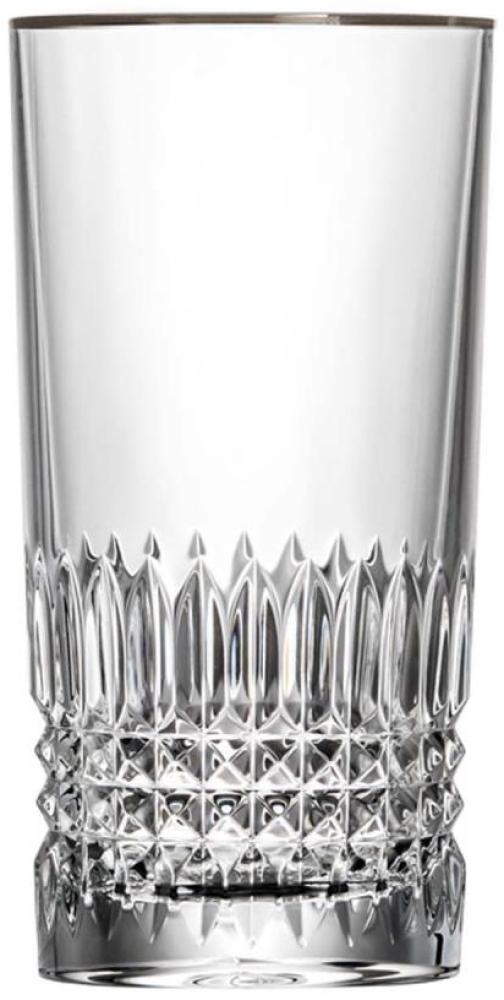 Longdrinkglas Kristall Empire Platin clear (13,5 cm) Bild 1