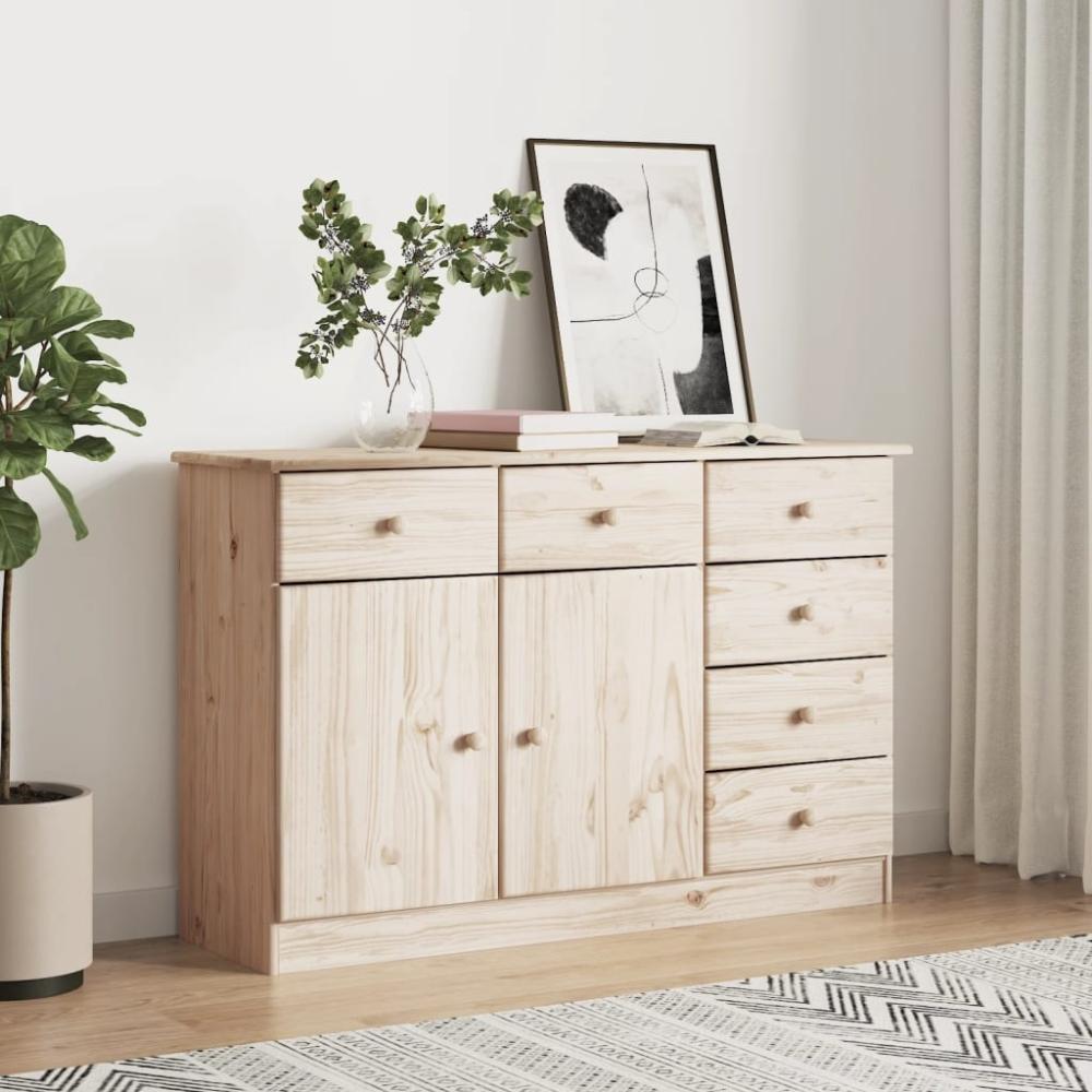 vidaXL Sideboard ALTA 112x35x73 cm Massivholz Kiefer 353939 Bild 1