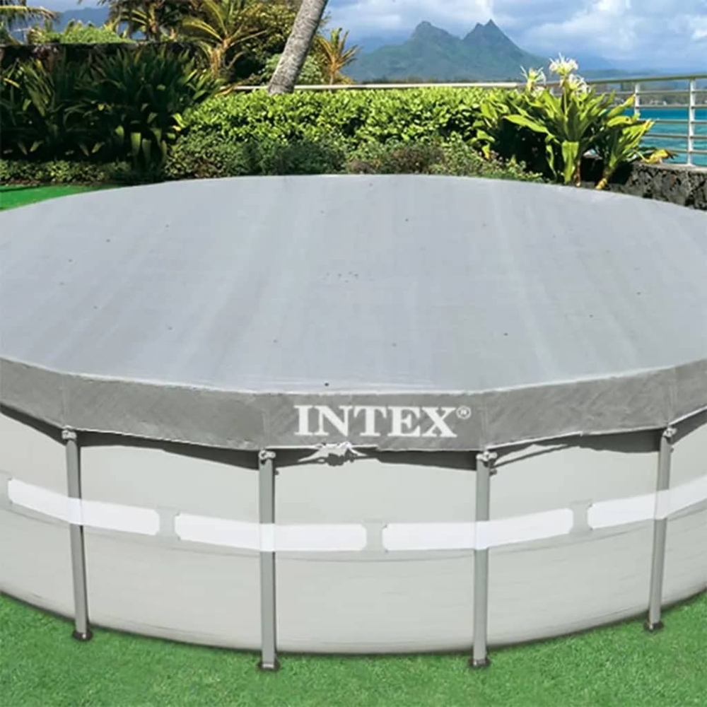 Intex Poolabdeckung Deluxe Rund 488 cm 28040 3202789 Bild 1