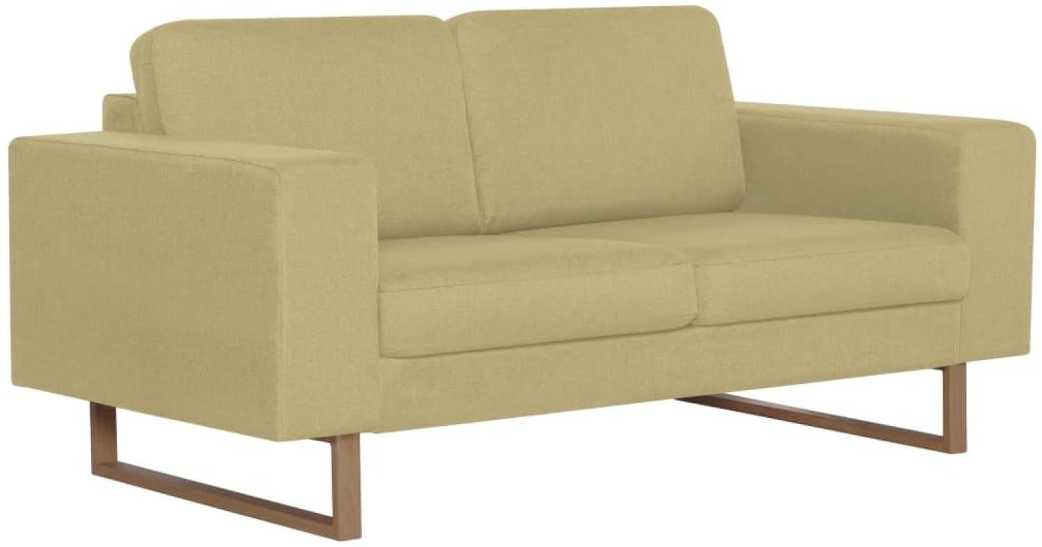 vidaXL 2-Sitzer-Sofa Stoff Grün [281387] Bild 1