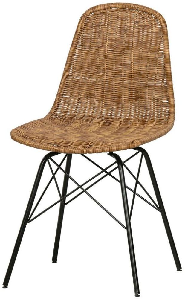 BEPUREHOME Collection Spun Rattan Stuhl Set Naturel (2er-Set) Bild 1