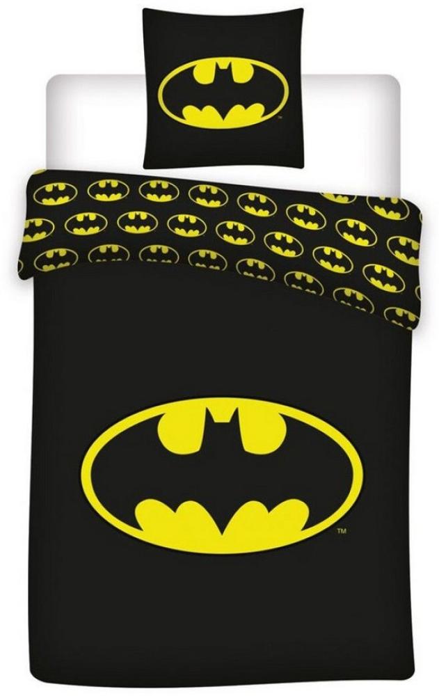 Batman Bettwäsche + Tasche 3 tlg. Set Bettbezug Decke Kissen Marvel 140x200 cm Bild 1