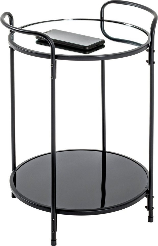 HAKU Möbel Beistelltisch - schwarz-lackiert - H. 50cm - HAKU-22556 Bild 1