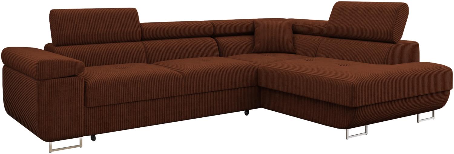 Ecksofa Torezio Cord (Farbe: Poso 39, Seite: Rechts) Bild 1