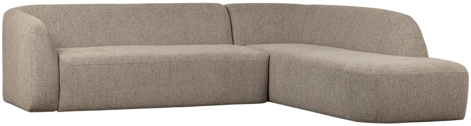 Ecksofa Sloping, Rechts, Hellbraun Bild 1